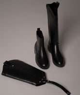 Bota Convertible Vera Negro | Botas caña larga de cuero