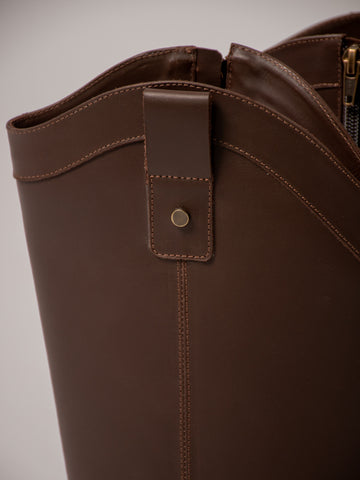 Bota convertible Vera café