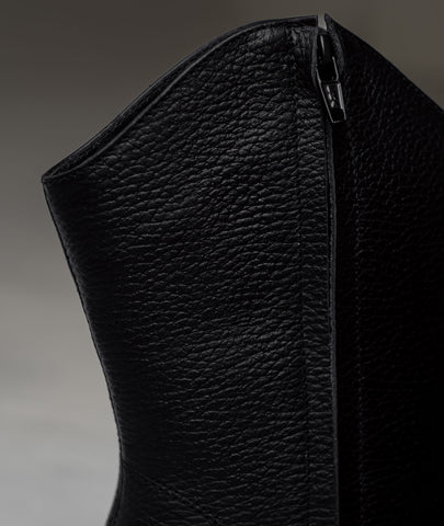 Botines texanas Montana negro – Estilo vaquero con sello artesanal