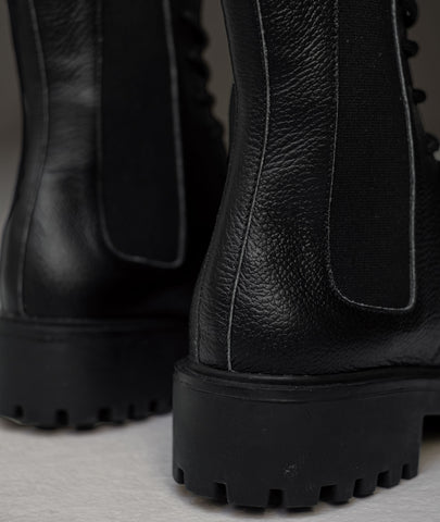 Botas de cuero Aura negro