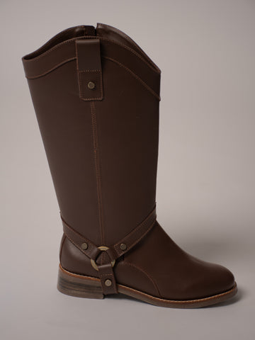 Bota convertible Vera café