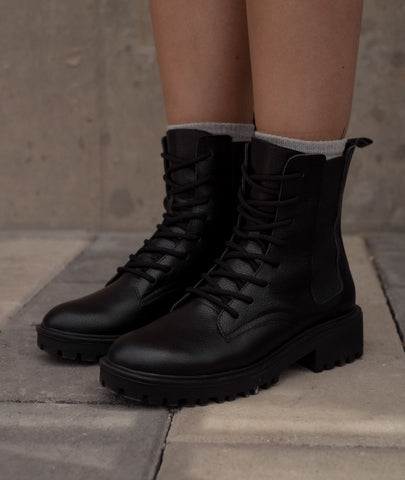 Botas de cuero Aura negro