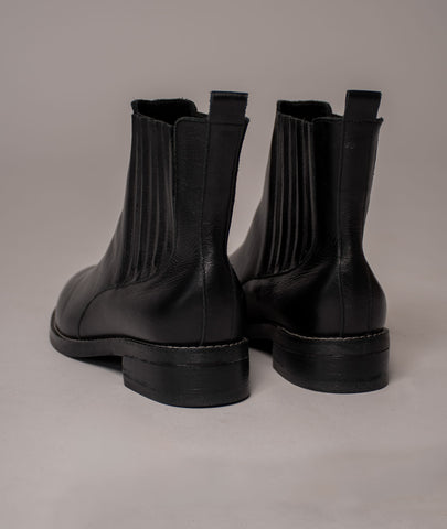 Bota Convertible Vera Negro | Botas caña larga de cuero