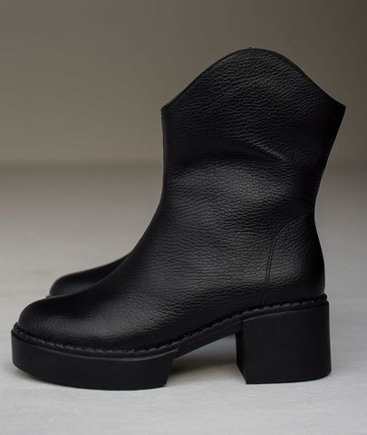 Botines texanas Montana negro – Estilo vaquero con sello artesanal
