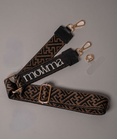 Correa Negra en Reata ajustables para bolsos y carteras