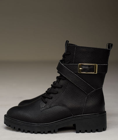 Botas de cuero Sienna negro – Elegancia atemporal en negro intenso