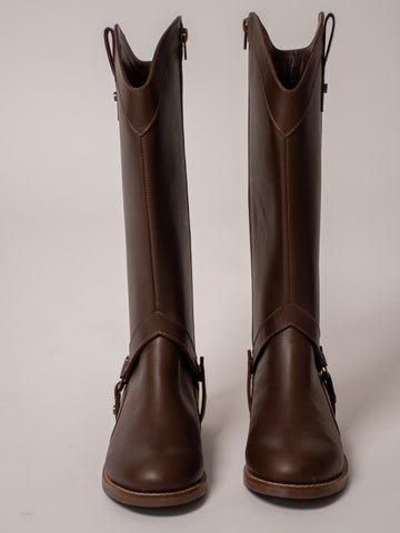 Bota convertible Vera café