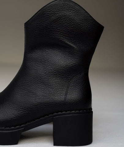 Botines texanas Montana negro – Estilo vaquero con sello artesanal