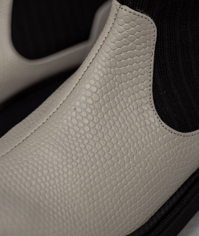 Botín Roma blanco y negro – Cuero genuino con estilo urbano