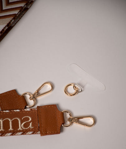 Correa Miel en Reata para bolsos y porta celulares