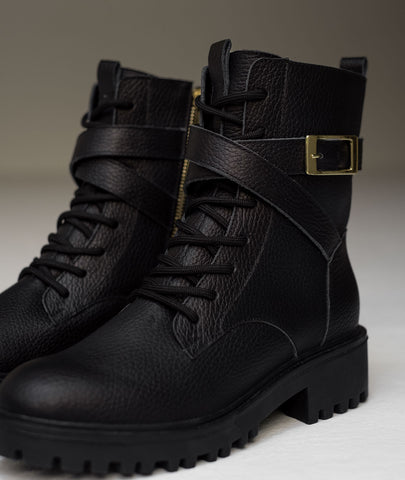 Botas de cuero Sienna negro – Elegancia atemporal en negro intenso