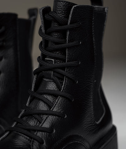 Botas de cuero Aura negro