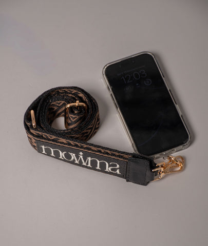 Correa Negra en Reata ajustables para bolsos y carteras