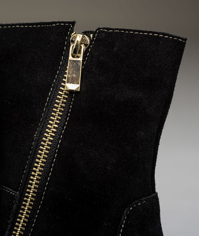 Botín de cuero Cyra negro – Sofisticación atemporal hecha a mano