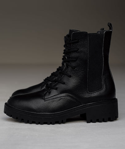 Botas de cuero Aura negro