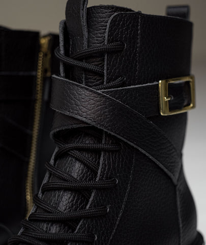 Botas de cuero Sienna negro – Elegancia atemporal en negro intenso