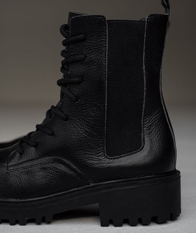Botas de cuero Aura negro