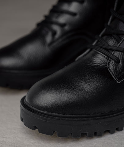 Botas de cuero Aura negro