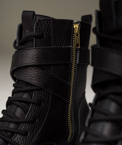 Botas de cuero Sienna negro – Elegancia atemporal en negro intenso