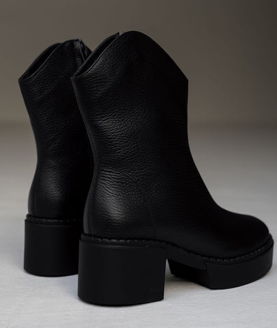Botines texanas Montana negro – Estilo vaquero con sello artesanal