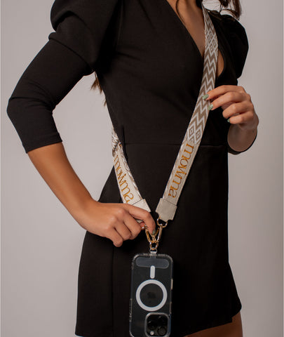 Correa Marfil en Reata para bolsos y porta celulares