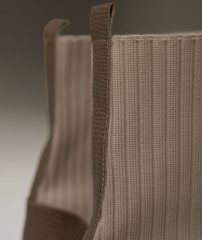 Botín Roma mocca – Sock boot en cuero genuino