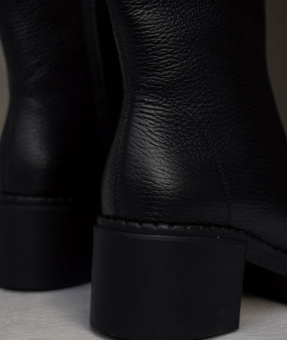 Botines texanas Montana negro – Estilo vaquero con sello artesanal