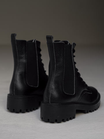 Botas de cuero Aura negro