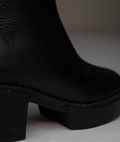 Botines texanas Montana negro – Estilo vaquero con sello artesanal