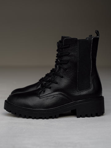 botines-negros-militares-resorte- mujer-cordones-cuero-mowma-2