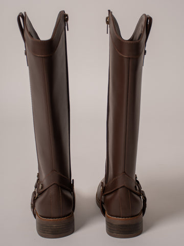 Bota convertible Vera café