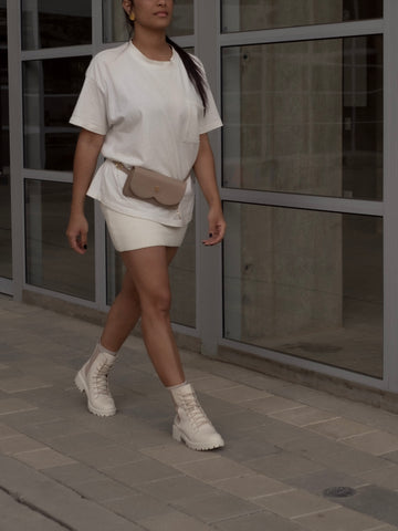 Botas de cuero Aura marfil – Elegancia atemporal en cuero genuino