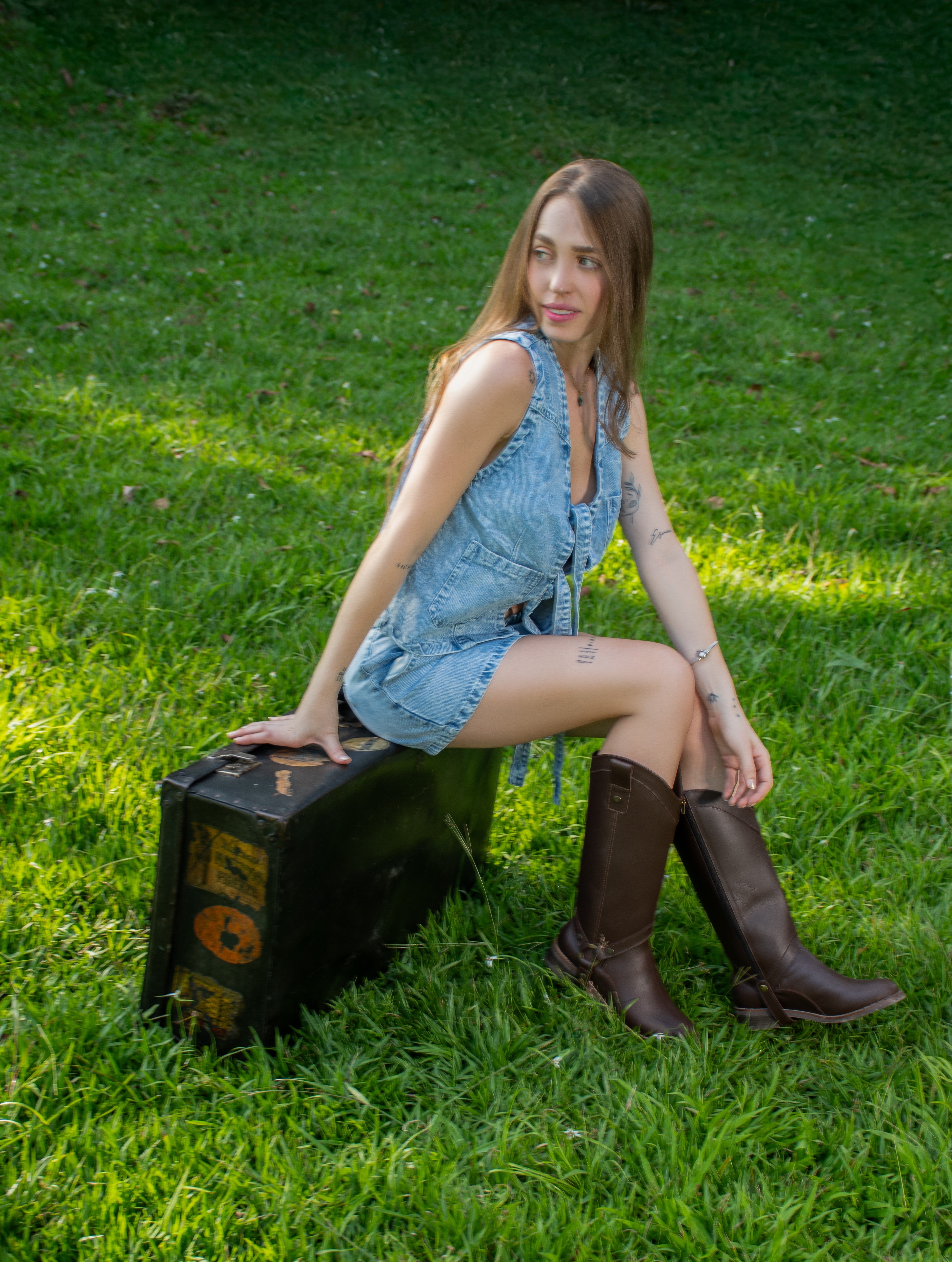 Bota convertible Vera café