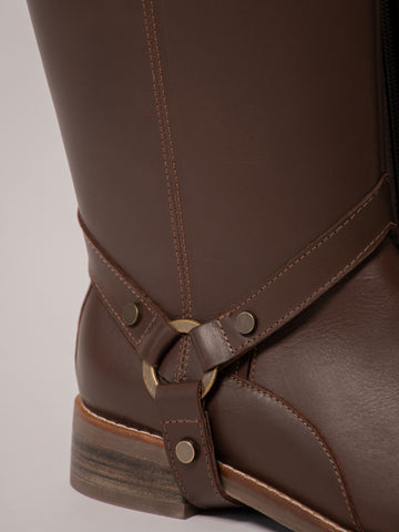 Bota convertible Vera café